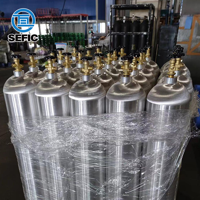 DOT-3AL 33.4L CO2 For Beverage Alloy 6061 Aluminum Cylinder
